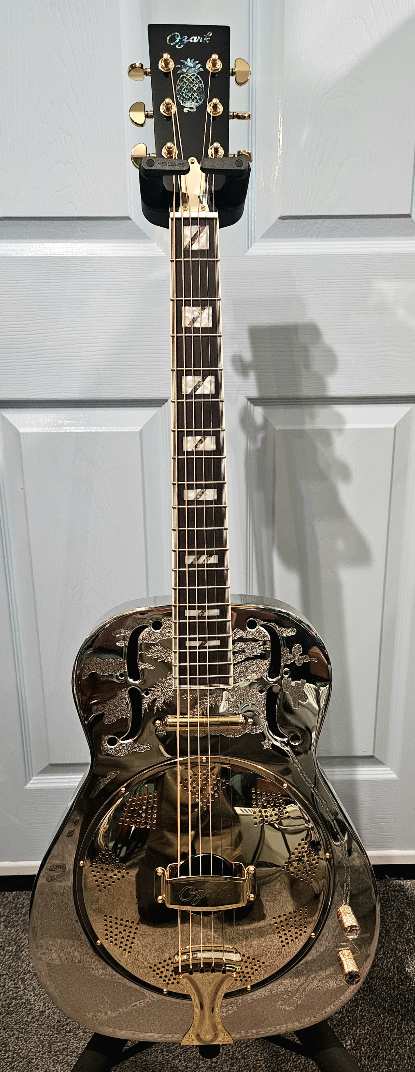 Ozark 3515BTE Brass Thinline Electric Resonator